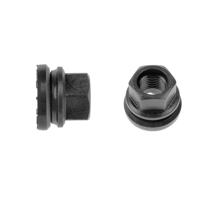 MT-RSR Lug Nut - 14x1.5mm - Swivel Flange, Black - 13/16" Hex 16-WN-246-B