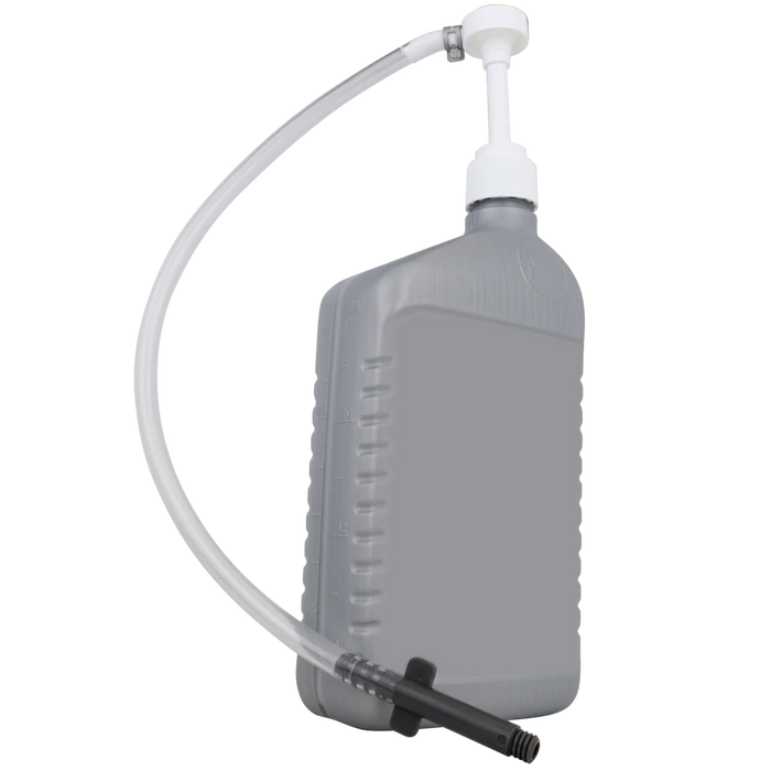 Zeeline ZE1021 – Hand Pump For Quart Bottles With Plastic Hands-Free Adapter (28mm Neck).