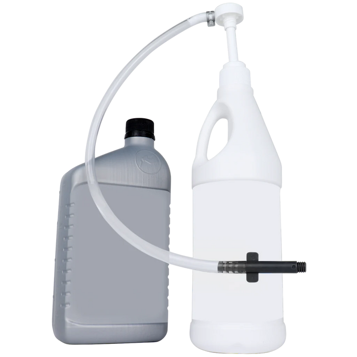 Zeeline ZE1021 – Hand Pump For Quart Bottles With Plastic Hands-Free Adapter (28mm Neck).