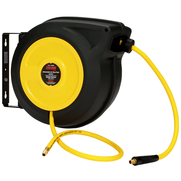 Zeeline ZE1459NS – 50-Ft. Closed Air Hose Reel W/Hybrid Polymer Hose