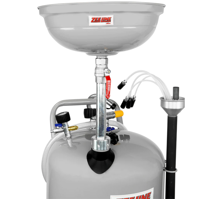 Zeeline ZE21CM – 21-Gallon Professional Combination Oil Drain & Fluid Evacuator