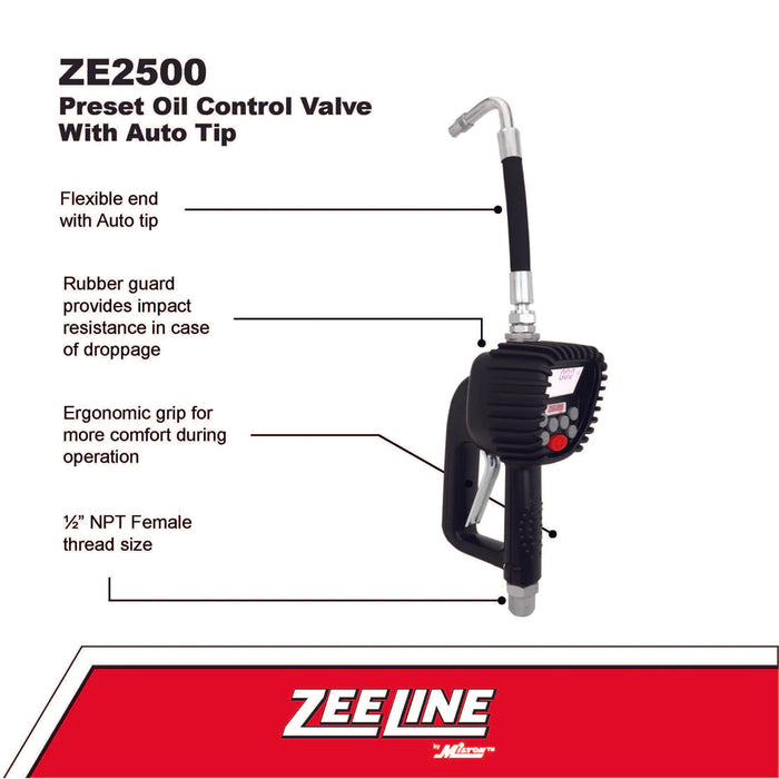 Zeeline ZE2500 – Preset Oil Control Valve With Auto Tip