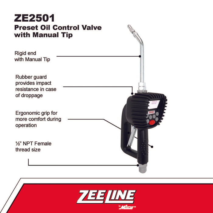 Zeeline ZE2501 – Preset Oil Control Valve With Manual Tip