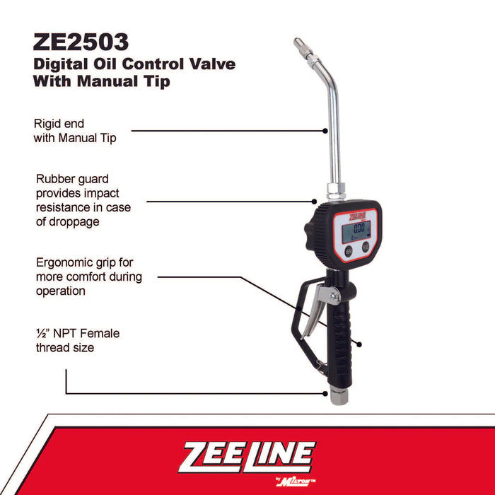 Zeeline ZE2503 – Digital Oil Control Valve With Manual Tip