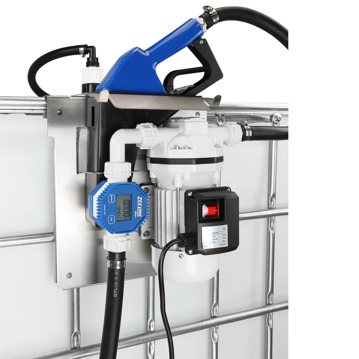 Zeeline ZE9115-IBC1 - DEF Electric Pump Kit W/Stainless Steel Auto Shut-Off Nozzle And Meter