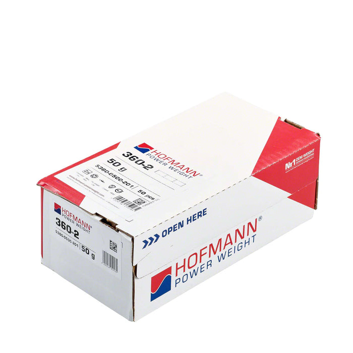 MT-RSR Adhesive Wheel Weight - HPW Type 360 - 50g - Box of 50 WW-WG-360-50
