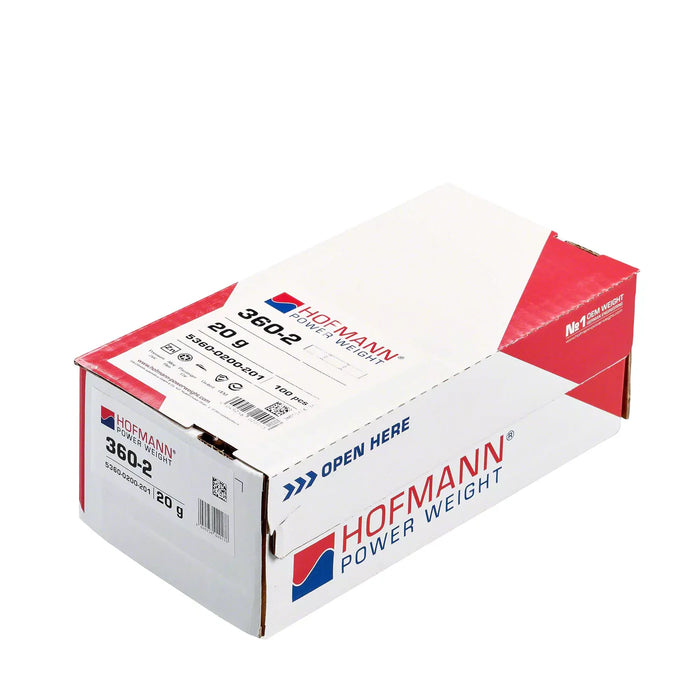 MT-RSR Adhesive Wheel Weight - HPW Type 360 - 20g - Box of 100 WW-WG-360-20