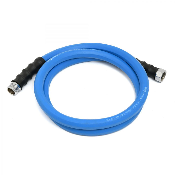 BluBird AG-Lite 100% Premium Rubber Water Lead In Hose, 3/4" X 6', 3/4" Male and Female GHT Fittings. 500 PSI Burst Rating. Includes Extra Washer and Bend Restrictor. 2 Pack AL3406-2pk