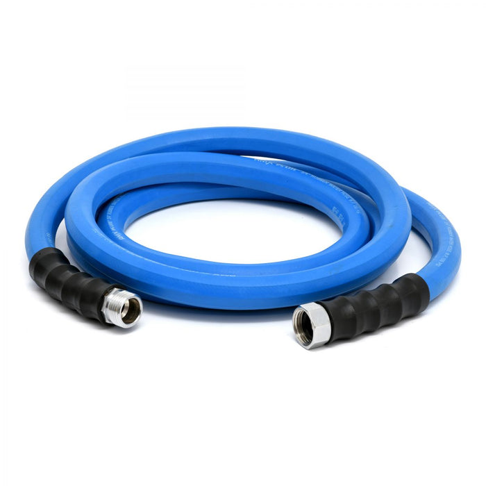 BluBird AG-Lite 100% Premium Rubber Water Lead In Hose, 3/4" X 10', 3/4" Male and Female GHT Fittings. 500 PSI Burst Rating. Includes Extra Washer and Bend Restrictor. 2 Pack AL3410-2pk