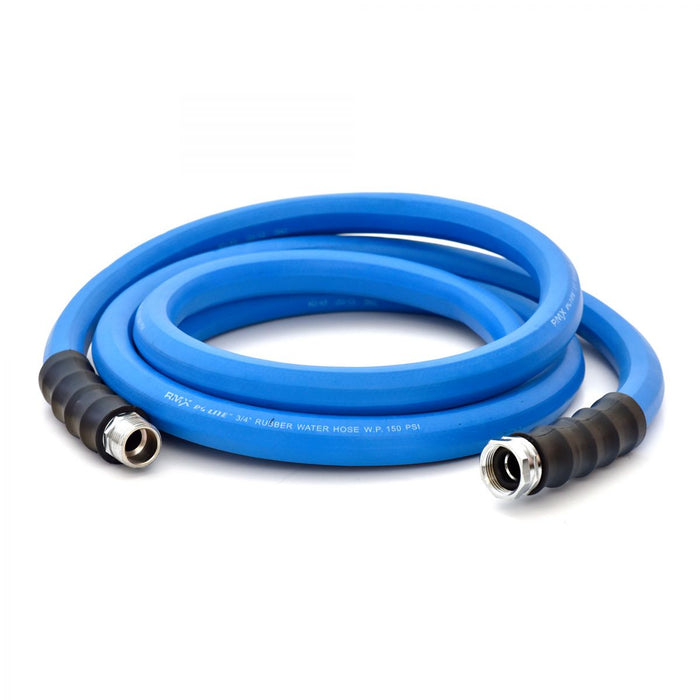 BluBird AG-Lite 100% Premium Rubber Water Lead In Hose, 3/4" X 10', 3/4" Male and Female GHT Fittings. 500 PSI Burst Rating. Includes Extra Washer and Bend Restrictor. 2 Pack AL3410-2pk