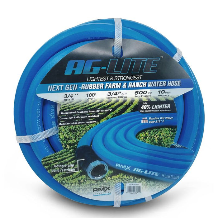 BluBird AG-Lite Rubber Water Hose Assembly 3/4" x 100' AL34100
