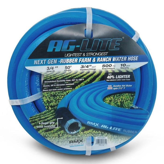 BluBird AG-Lite Rubber Water Hose Assembly 3/4" x 50' AL3450