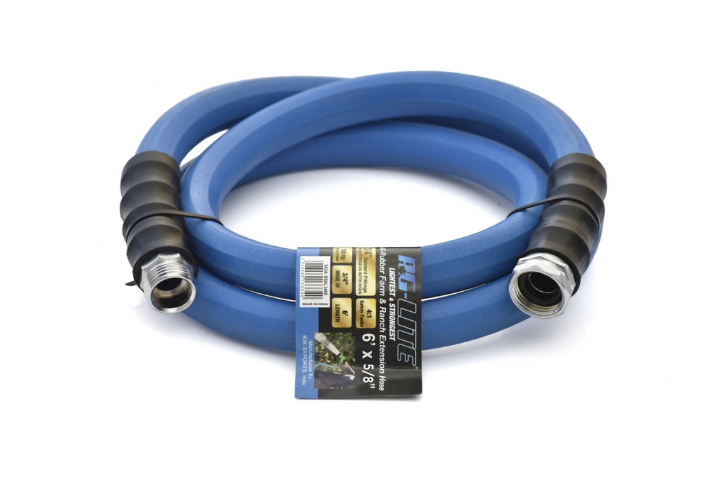 BluBird AG-Lite Rubber Water Hose Lead In 5/8" x 6' AL5806