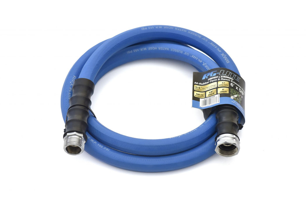 BluBird AG-Lite Rubber Water Hose Lead In 5/8" x 6' AL5806