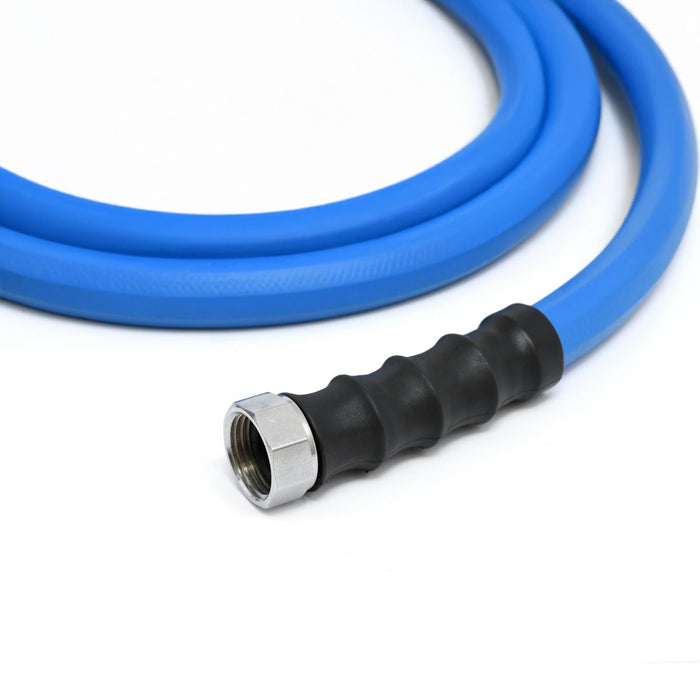 BluBird AG-Lite 100% Premium Rubber Water Lead In Hose, 5/8" X 10', 3/4" Male and Female GHT Fittings. 500 PSI Burst Rating. Includes Extra Washer and Bend Restrictor. 2 Pack AL5810-2pk