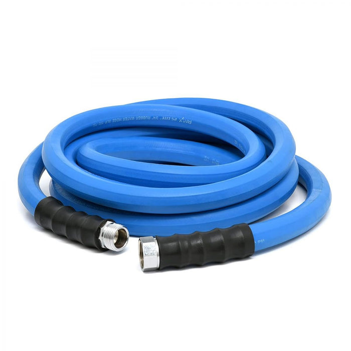 BluBird AG-Lite 100% Premium Rubber Water Lead In Hose, 5/8" X 15', 3/4" Male and Female GHT Fittings. 500 PSI Burst Rating. Includes Extra Washer and Bend Restrictor. 2 Pack AL5815-2pk