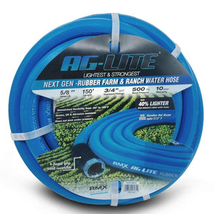 BluBird AG-Lite Rubber Water Hose Assembly 5/8" x 150' AL58150