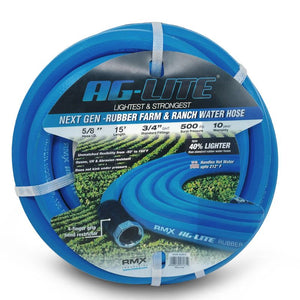 AL5815 AG-Lite Rubber Water Hose Assembly 5/8" x 15' AL5815