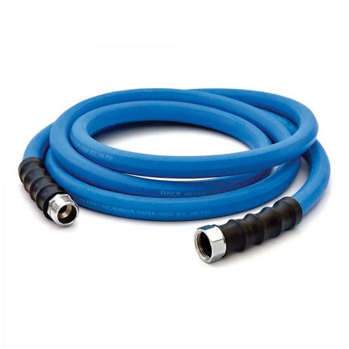 BluBird AG-Lite 100% Premium Rubber Water Lead In Hose, 1" X 6', 3/4" Male and Female GHT Fittings. 500 PSI Burst Rating. Includes Extra Washer and Bend Restrictor. 2 Pack ALONE06-2pk