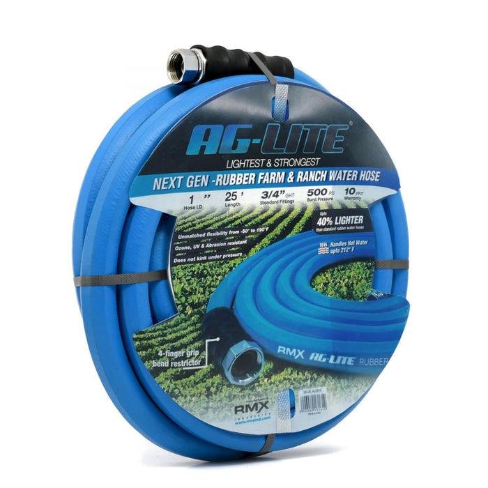 BluBird Ag-Lite Rubber Water Hose Assembly 1" x 25' ALONE25