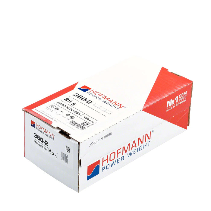 MT-RSR Adhesive Wheel Weight - HPW Type 360 - 25g - Box of 100 WW-WG-360-25