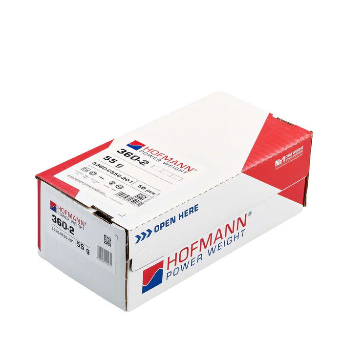 MT-RSR Adhesive Wheel Weight - HPW Type 360 - 55g - Box of 50 WW-WG-360-55