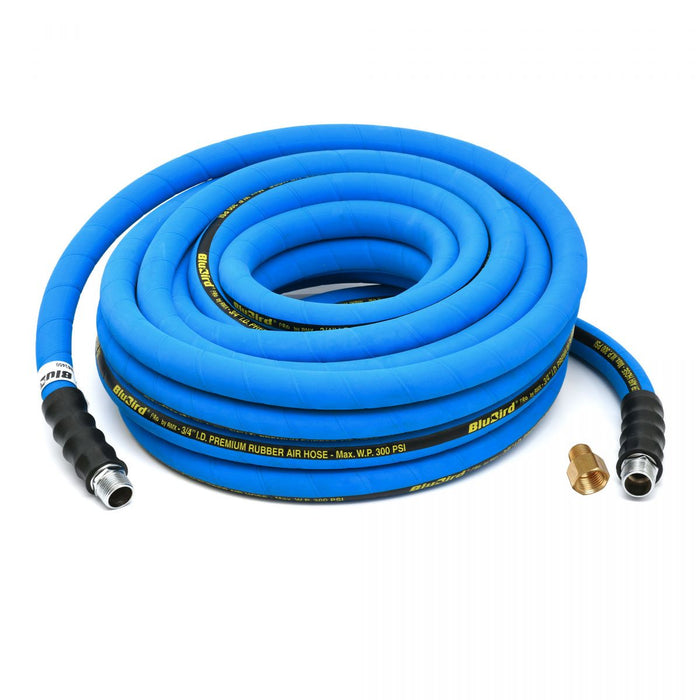 BluBird Pro Rubber Air Hose Assembly 3/4" x 100' BBPRO34100
