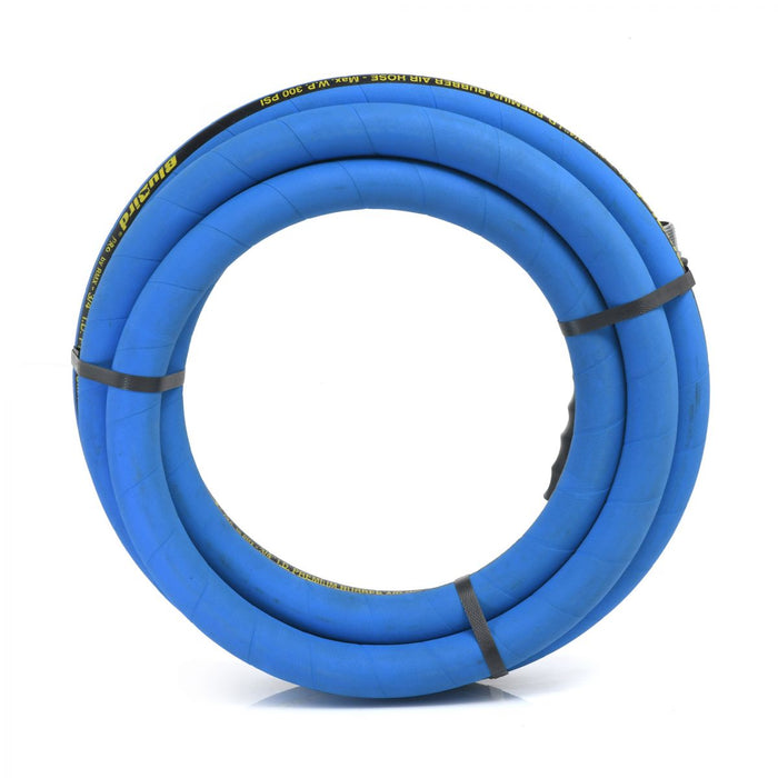 BluBird Pro Rubber Air Hose Assembly 3/4" X 15'- 3/4" Male-NPT, 300 PSI, EPDM, 2 Pack BBPRO3415-2pk