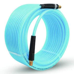 BluBird Poly Air Hose Assembly 3/8" X 100' with Fast FiX Field Repairable Fitting and Quick Connect Coupler BBPU38100