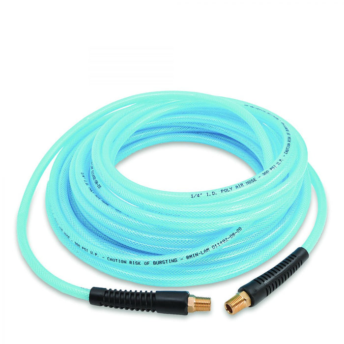 BluBird Poly Air Hose Assembly 3/8" X 50' with Fast FiX Field Repairable Fitting and Quick Connect Coupler BBPU3850