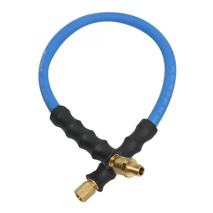 BluBird Rubber Air Hose Whip / Snubber 3/8" X 5'- 3/8" Male-NPT, 300 PSI, EPDM, 2 Pack BBSR3805-2pk