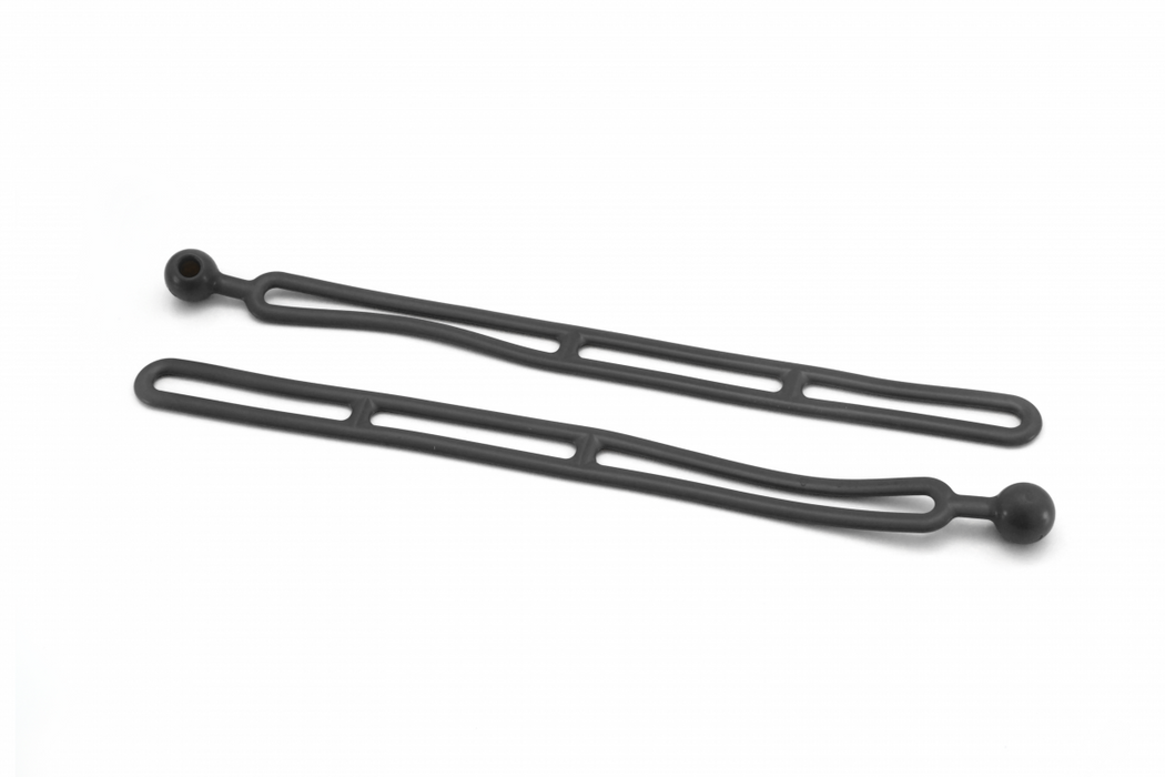 BluBird Rapid Tie 16" Non Marring Adjustable Extendable Strap, Patented, Made in USA - 2 Pack, Black BBRT01-BK