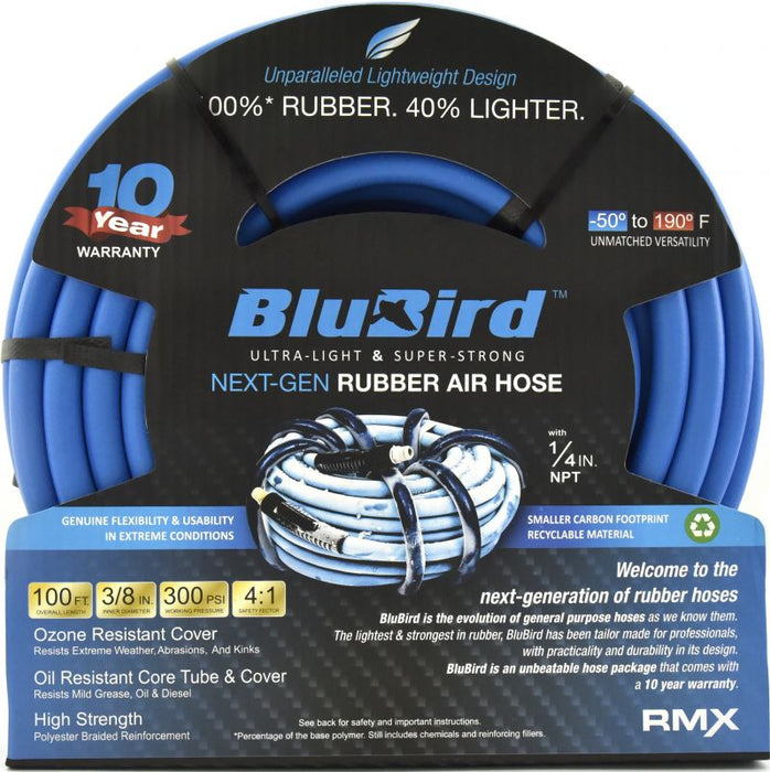 BluBird Rubber Air Hose Bulk 3/8" x 300' BB38300