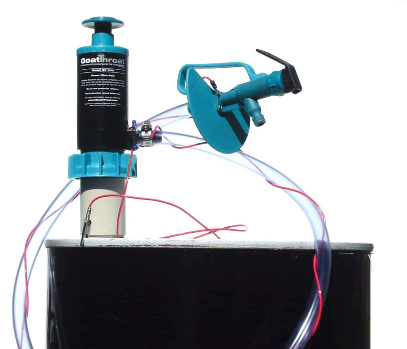 Goat Throat Groundable Drum Pump and Remote Discharge Tap with EPDM Seals - select and add appropriate hose GTSCP.200.RT