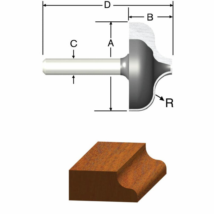 Bosch 23127 CT 1-1/32 OGEE  2F 1/4S 23127