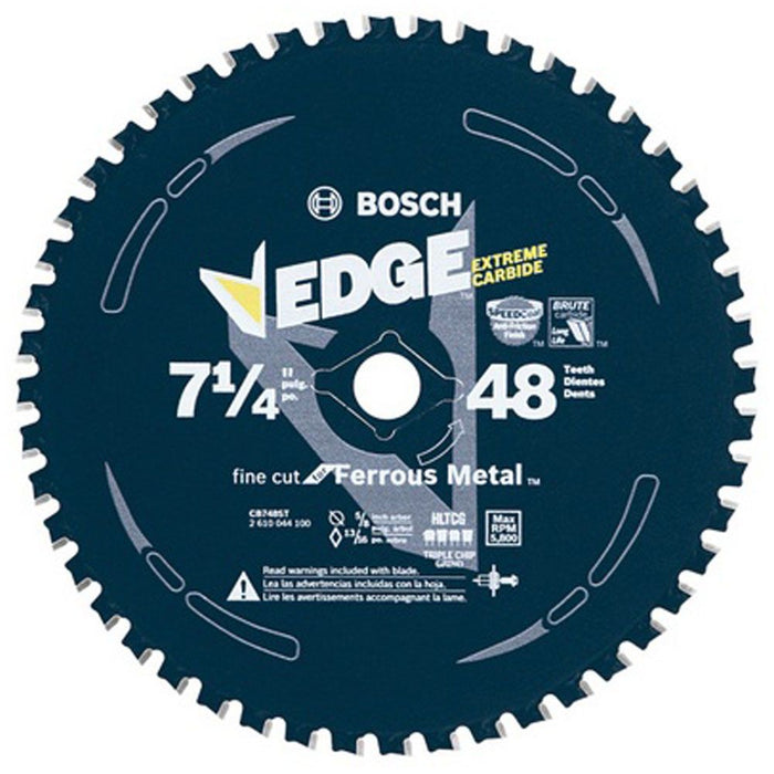 Bosch 7-1/4" 48T, ATB, 0O HOOK ANGLE, METAL CUTTING CB748ST
