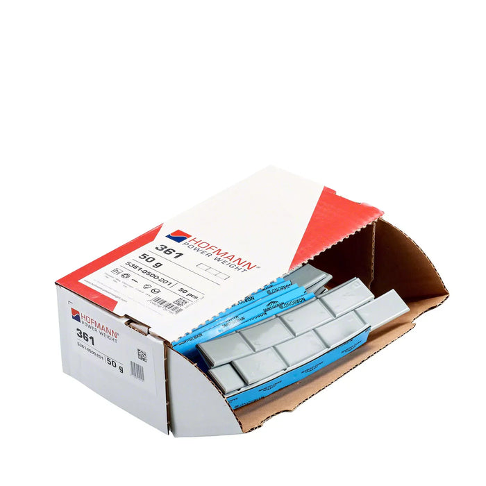 MT-RSR Adhesive Wheel Weight - HPW Type 361 - 50g - Box of 50 WW-WG-361-50
