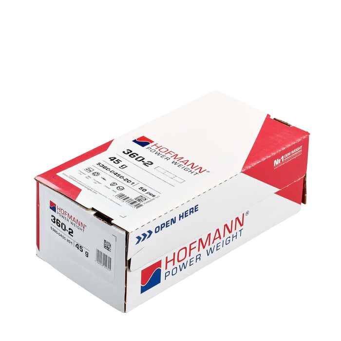 MT-RSR Adhesive Wheel Weight - HPW Type 360 - 45g - Box of 50 WW-WG-360-45
