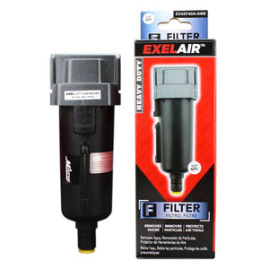 Milton EX45F40A-04M EXELAIR® FRL Air Filter, 1/2" NPT, Metal Bowl, Automatic Float/Overnight