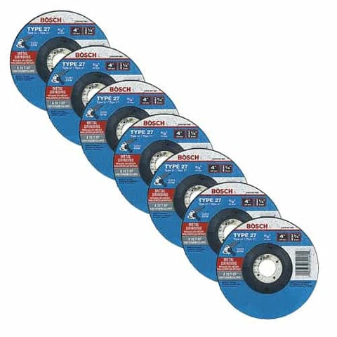 Bosch 4-1/2 X 1/4 X 7/8 TYPE 27 GRINDING WHEEL A30T-BF FOR METAL  (BULK) GW27M450