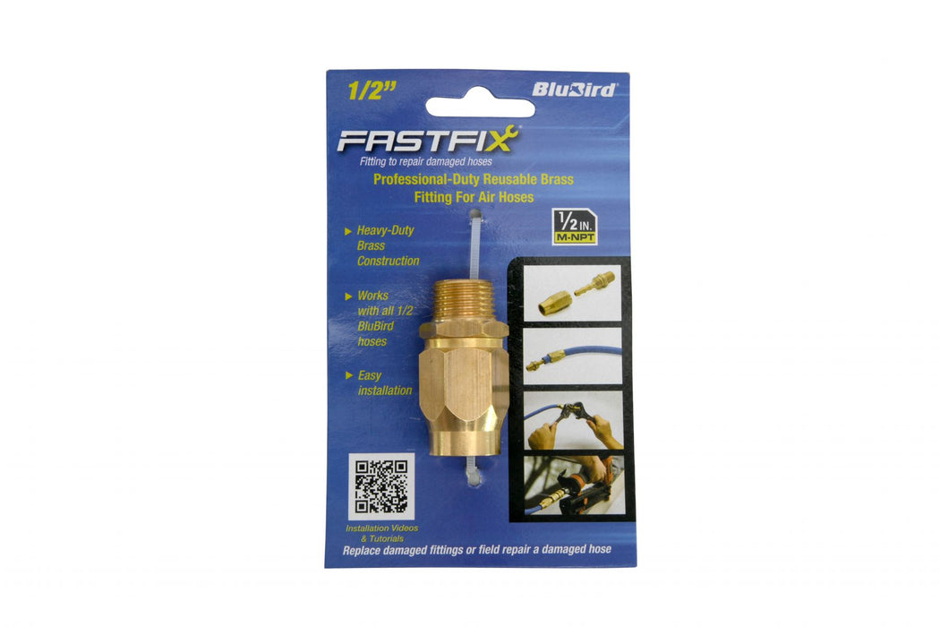BluBird Fast Fix 1/2" Air Hose Assembly Fitting FFFX12