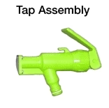 Goat Throat Teflon Kalrez Tap Replacement Tap Assembly, Blue (Parts 21- 31) GTTKTAPE