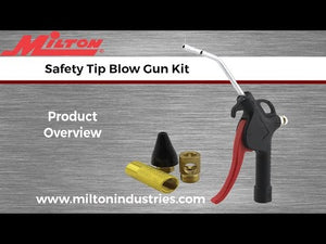 Milton  S-174KIT Pistol Grip Blow Gun Kit, Safety Tip Nozzle and KWIK-CHANGE® Universal Tip System (4-Piece)