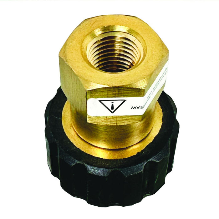 BluBird Blu Shield 1/4" Female Pipe Thread x Female Metric Pressure Washer Adapter PWA008