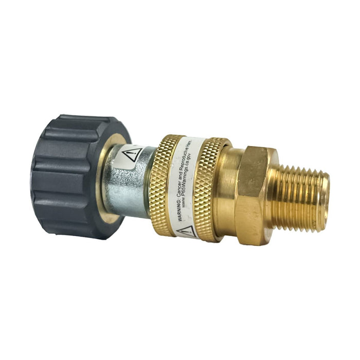 BluBird Blu Shield Female Metric x 3/8" Quick Disconnect Plug/Socket Pressure Washer Adapter Set PWA017