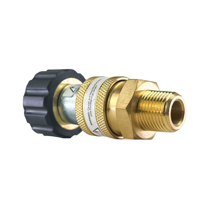 BluBird Blu Shield Female Metric x 3/8" Quick Disconnect Plug/Socket Pressure Washer Adapter Set PWA017