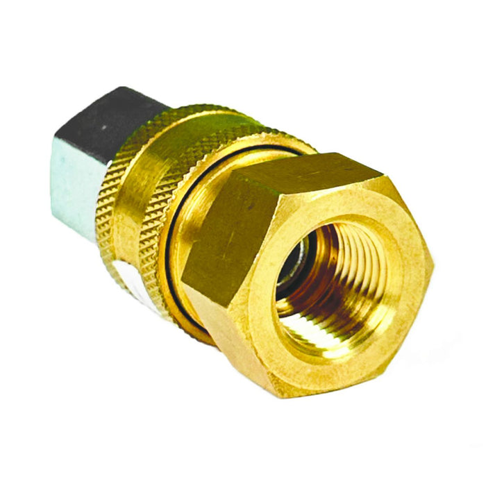 BluBird Blu Shield 3/8" Quick Disconnect Plug x 3/8" Male Pipe Thread Pressure Washer Adapter PWA005