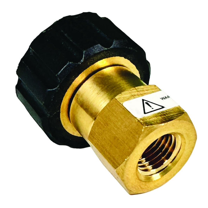 BluBird Blu Shield 1/4" Female Pipe Thread x Female Metric Pressure Washer Adapter PWA008