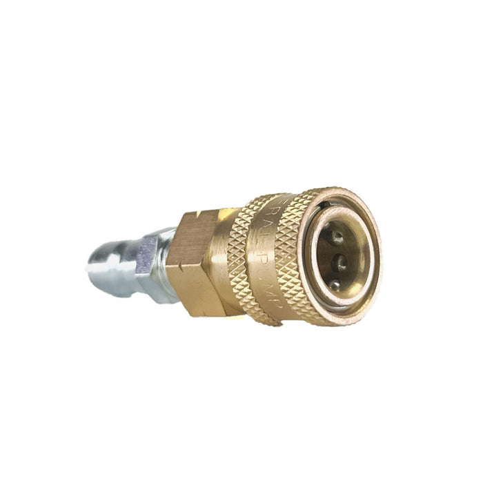 BluBird Blu Shield 1/4" Quick Disconnect Plug x 1/4" Male Pipe Thread Pressure Washer Adapter PWA010