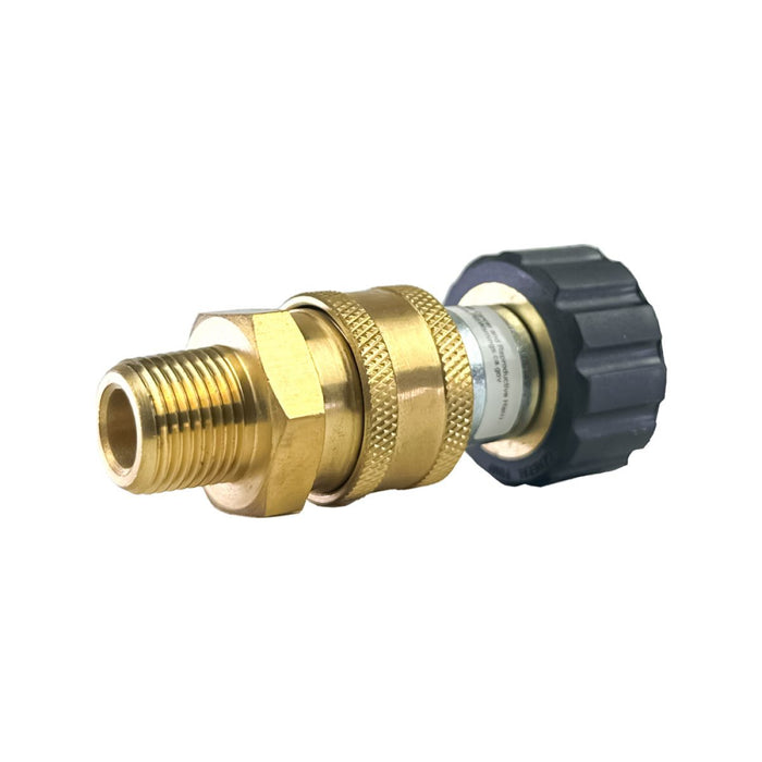 BluBird Blu Shield Female Metric x 3/8" Quick Disconnect Plug/Socket Pressure Washer Adapter Set PWA017